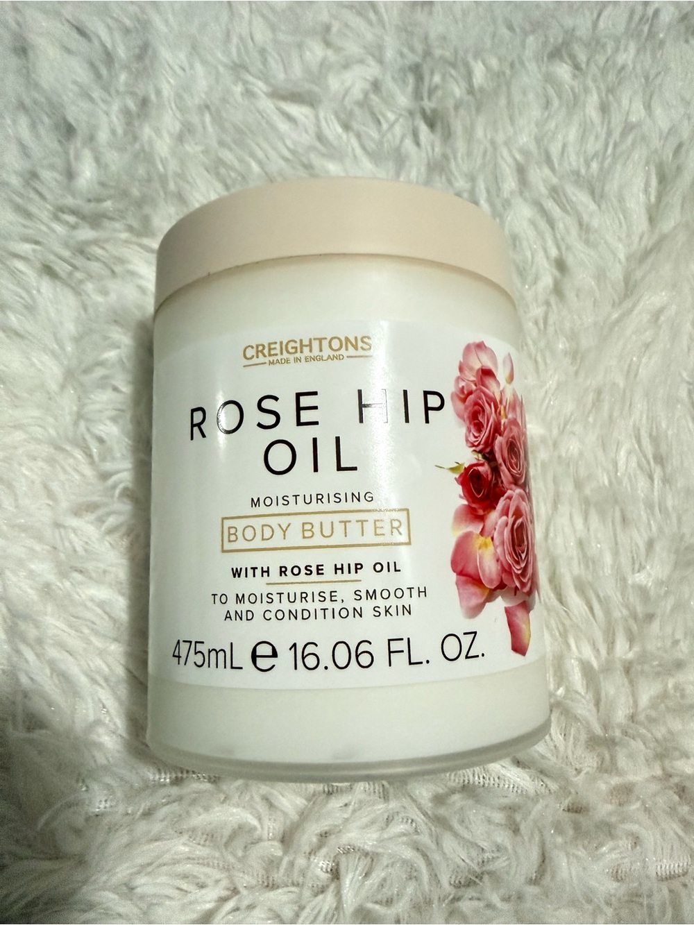 Rose Hip Oil Body Butter - Cream & Pink